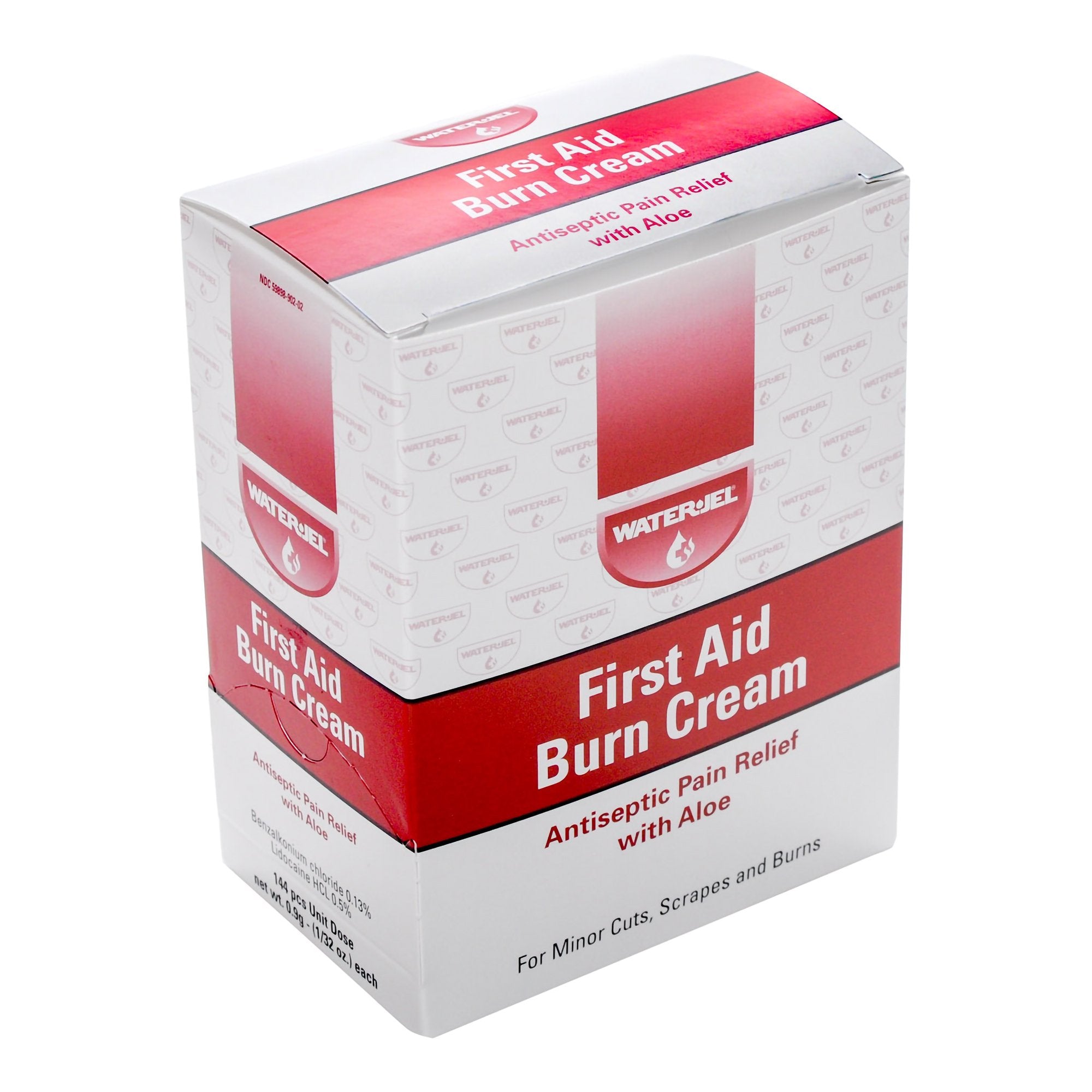 Water Jel BZK / Lidocaine Burn Relief-Burn Relief Water Jel Cream 0.9 Gram Individual Packet