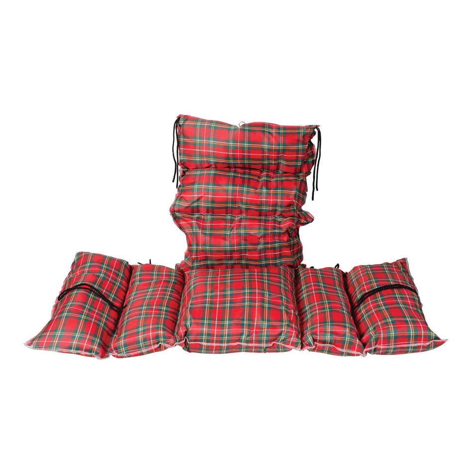 DMI Comfort Wheelchair Cushion, Plaid-Seat Cushion DMI 16 W X 16 L Inch Fiber-Filled