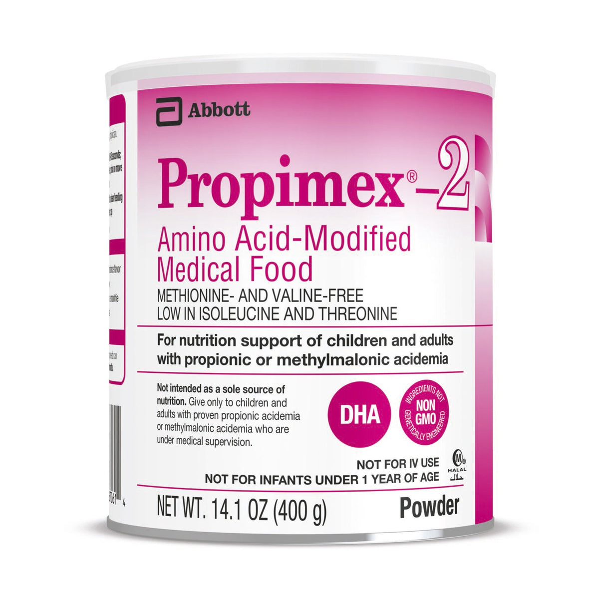 Propimex-2 Amino AcidModified Medical Food for Propionic or Methylmalonic Acidemia, 14.1 oz. Can-Oral Supplement Propimex-2 Unflavored Powder 14.1 oz. Can