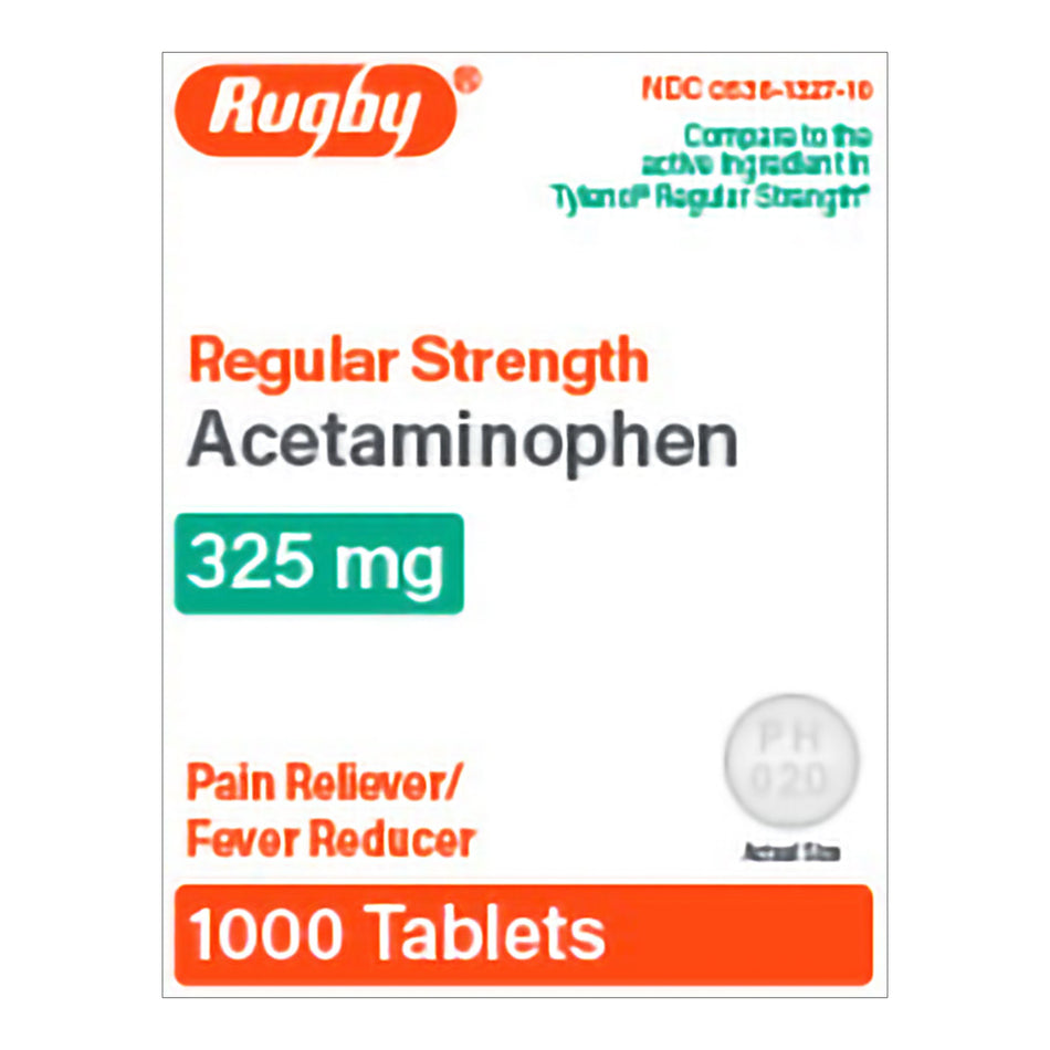 Rugby® Regular Strength Acetaminophen, 325 mg, Pain Reliever/Fever Reducer - Pharmaceuticals>Over the Counter>Pain Relief...