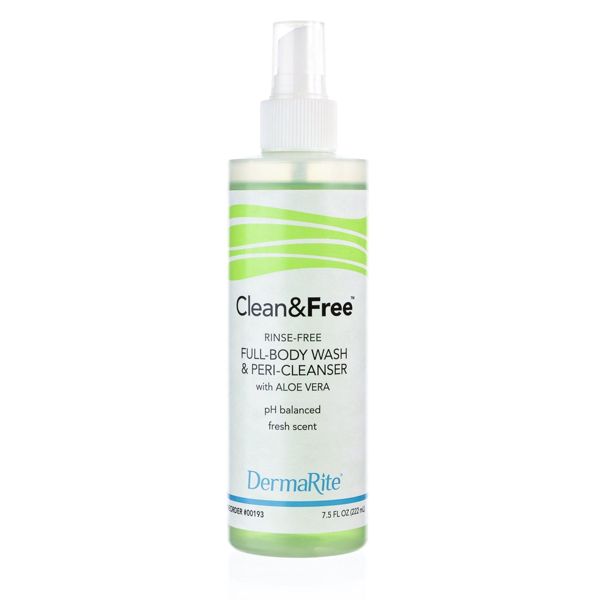 Clean & Free Rinse Free Shampoo and Body Wash-Rinse-Free Shampoo and Body Wash Clean & Free 7.5 oz. Pump Bottle Scented