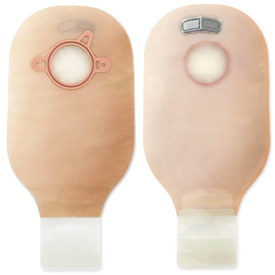 New Image Drainable Transparent Colostomy Pouch, 12-Inch Length, 1 Inch Flange-Colostomy Pouch New Image Two-Piece System 12 Inch Length Drainable