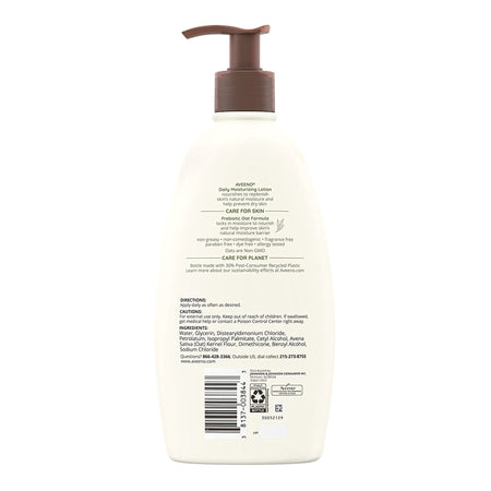 Aveeno® Daily Moisturizing Body Lotion Fragrance Free, 18-ounce Pump Bottle - Personal Hygiene>Skin Care>Moisturizers - J...