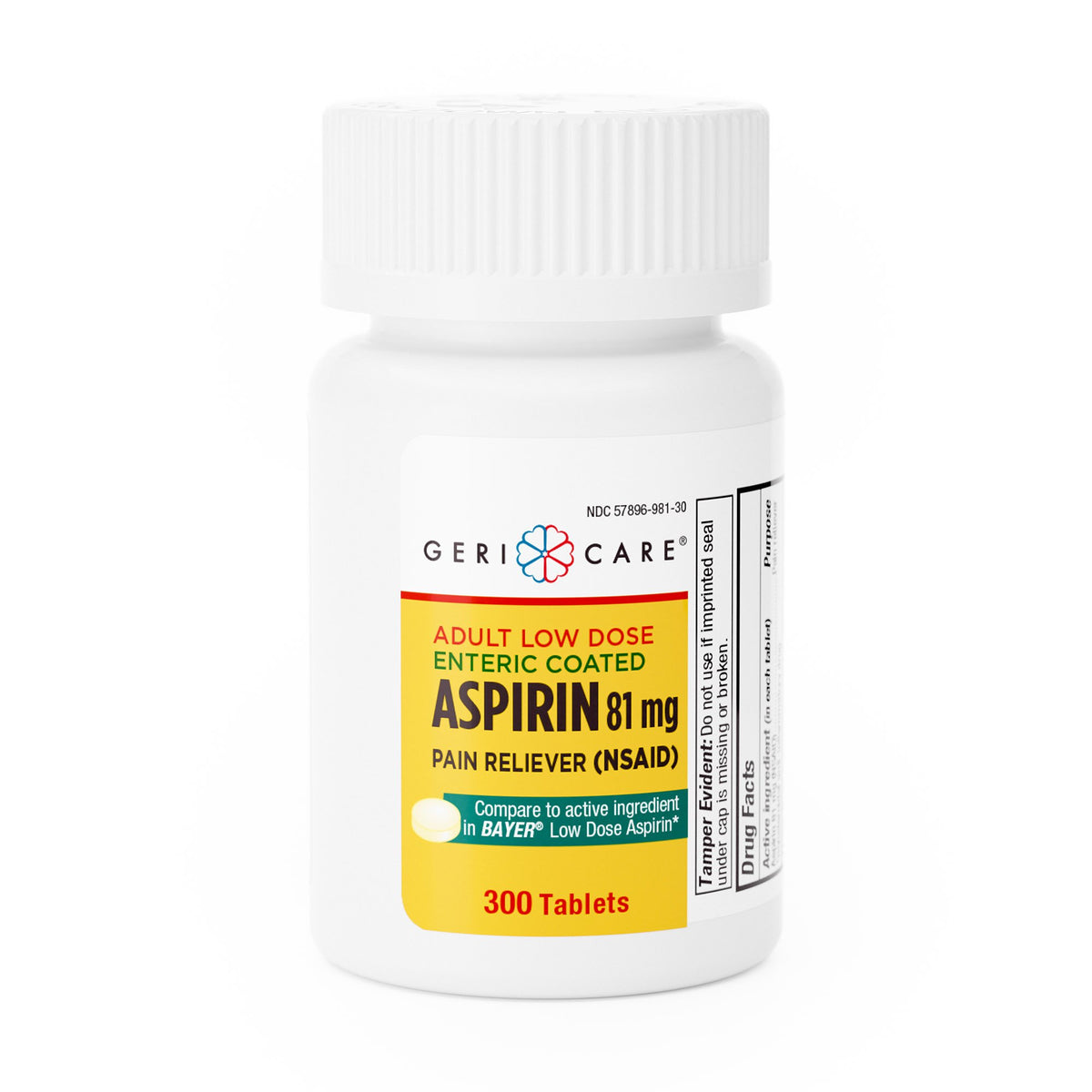 Geri-Care® Adult Low Dose Aspirin Pain Reliever - Pharmaceuticals>Over the Counter>Pain Relief - Geri-Care