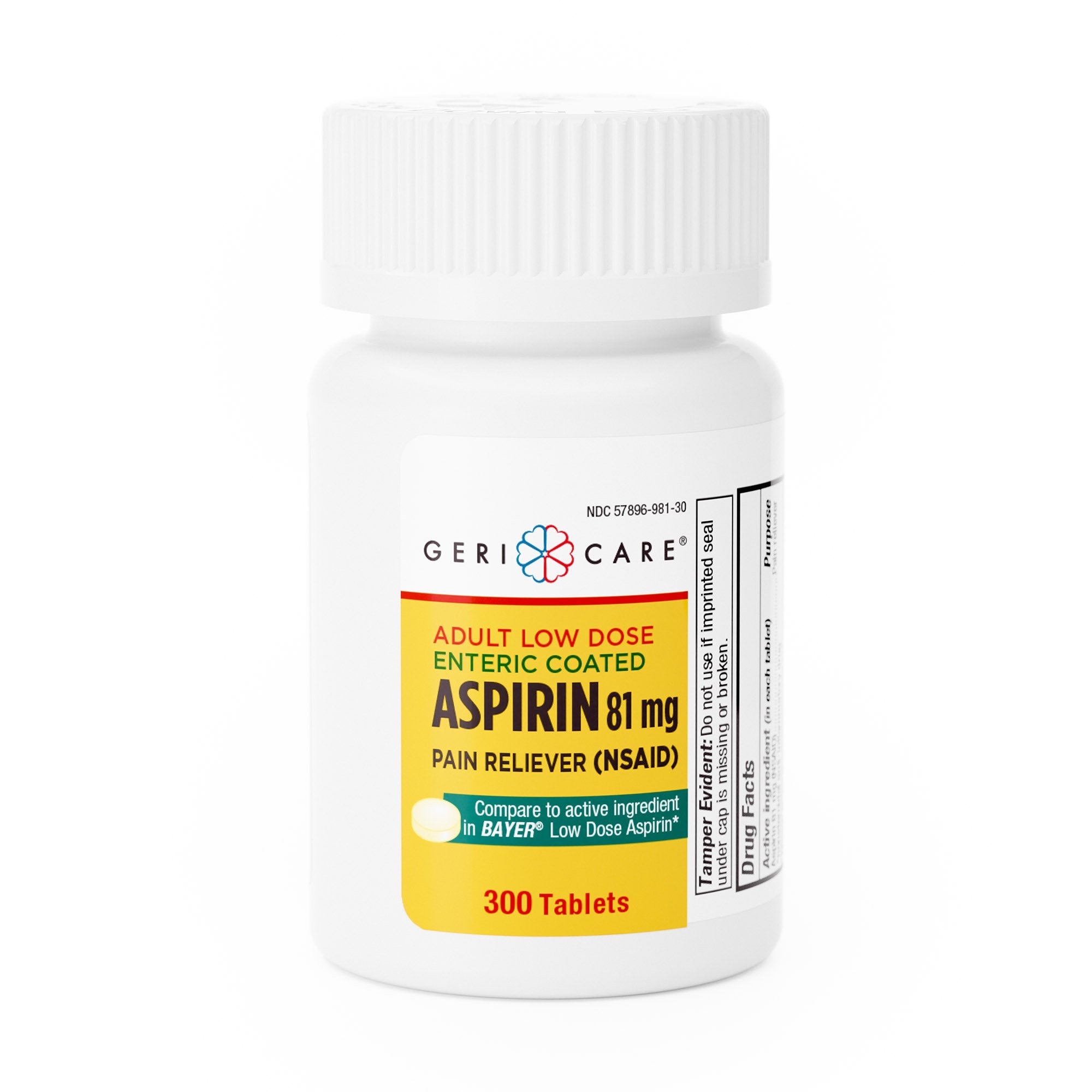 Geri-Care® Adult Low Dose Aspirin Pain Reliever - Pharmaceuticals>Over the Counter>Pain Relief - Geri-Care