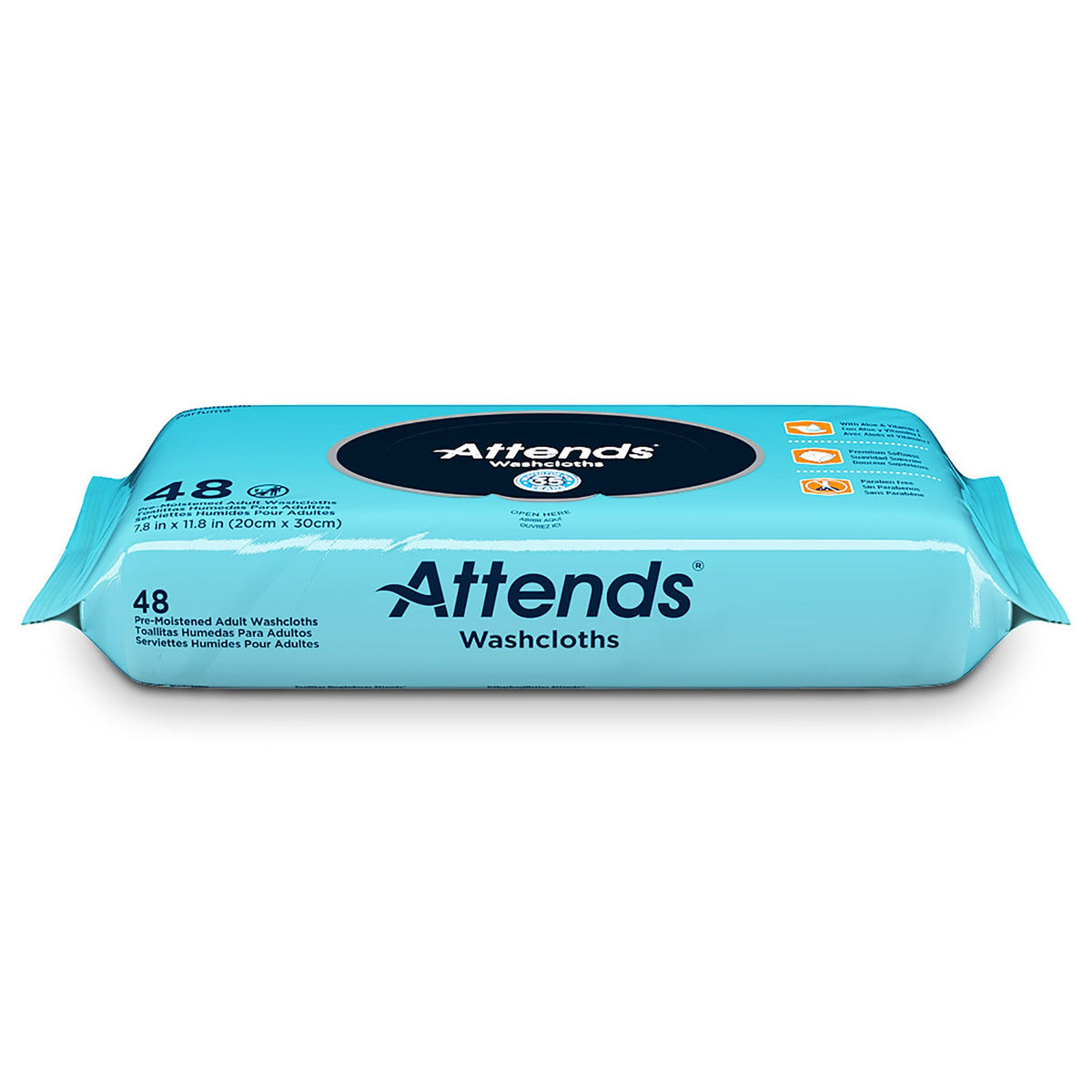 Attends® Unscented Personal Cleansing Wipe - Personal Hygiene>Skin Care>Personal Wipes - Attends Healthcare Products