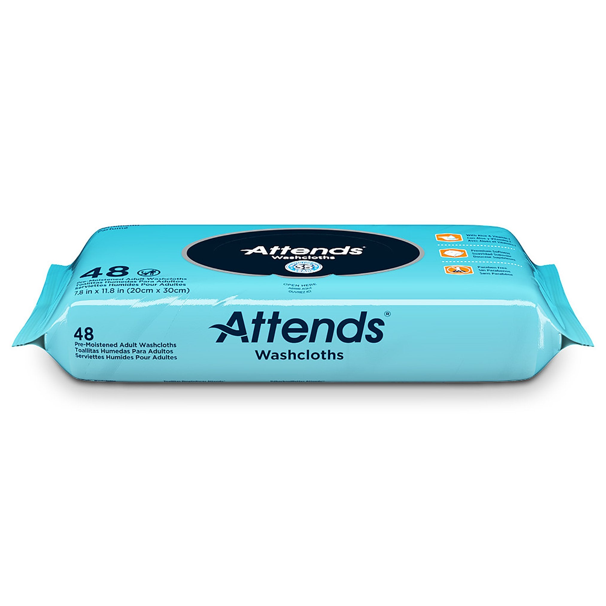 Attends® Unscented Personal Cleansing Wipe - Personal Hygiene>Skin Care>Personal Wipes - Attends Healthcare Products