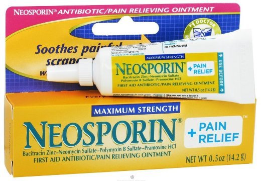 Neosporin + Pain Relief First Aid Antibiotic with Pain Relief, 0.5 oz. Tube-First Aid Antibiotic with Pain Relief Neosporin + Pain Relief Ointment 0.5 oz. Tube