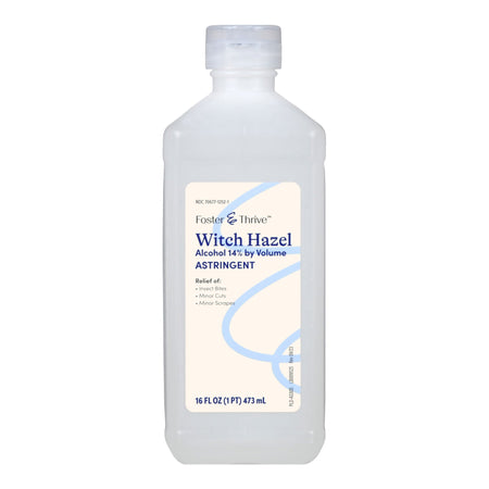 Foster & Thrive Witch Hazel Alcohol 14% by Volume-Witch Hazel Astringent Foster & Thrive 16 oz. Liquid