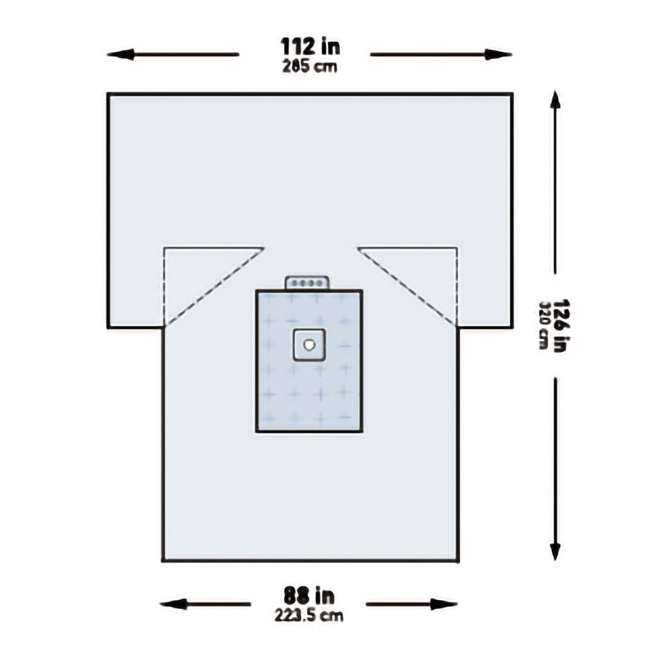 McKesson Sterile Heavy-Duty Lower Extremity Drape, 114 x 88 x 126 Inch-Orthopedic Drape McKesson Heavy-Duty Lower Extremity Drape 114 W X 88 W X 126 L Inch Sterile