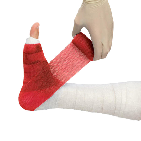 Delta-Lite Plus Red Cast Tape, 3 Inch x 4 Yard-Cast Tape Delta-Lite Plus 3 Inch X 12 Foot Fiberglass / Resin Red
