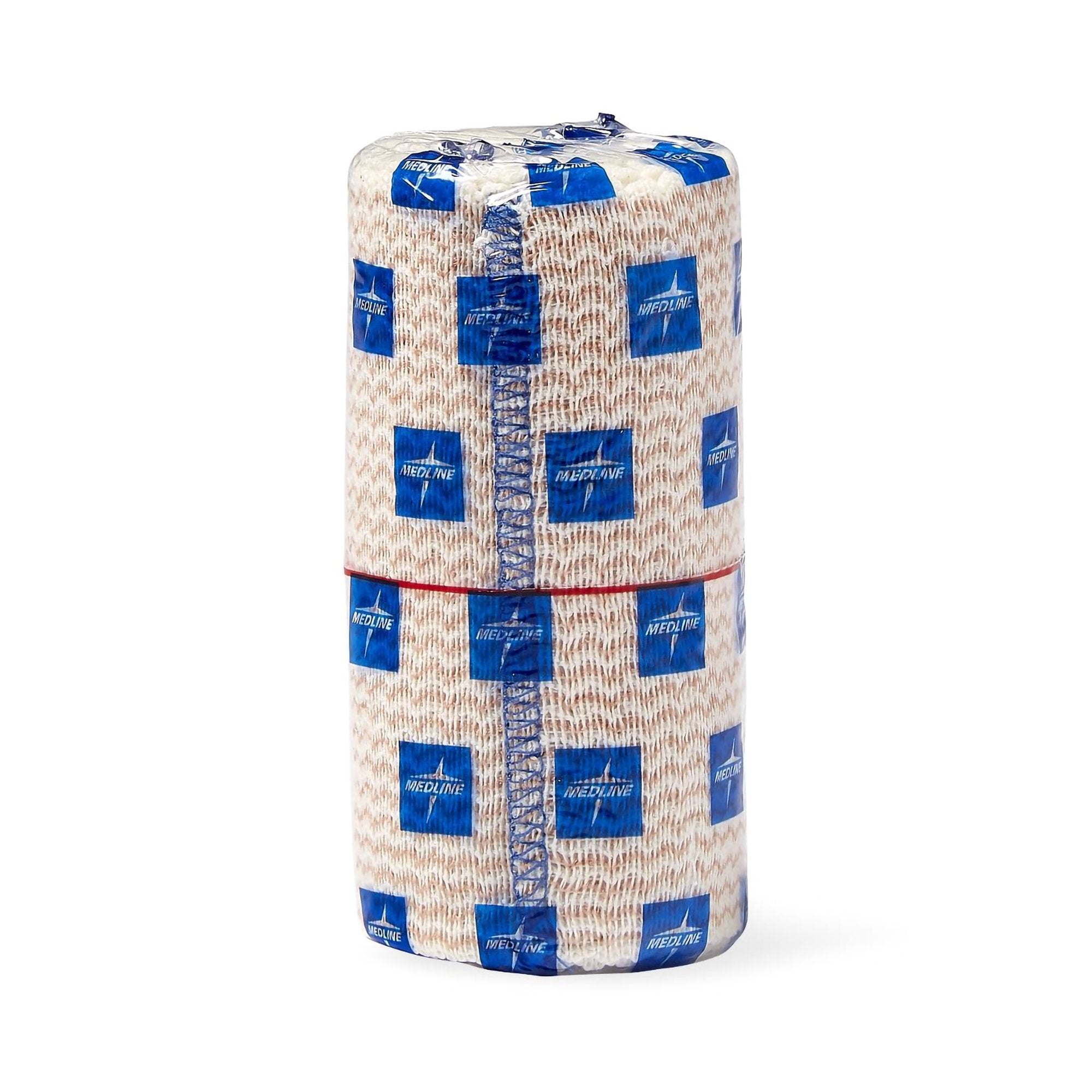 Matrix Double Hook and Loop Closure Elastic Bandage, 4 Inch x 5 Yard-Elastic Bandage Matrix 4 Inch X 5 Yard Double Hook and Loop Closure Natural NonSterile Medium Compression