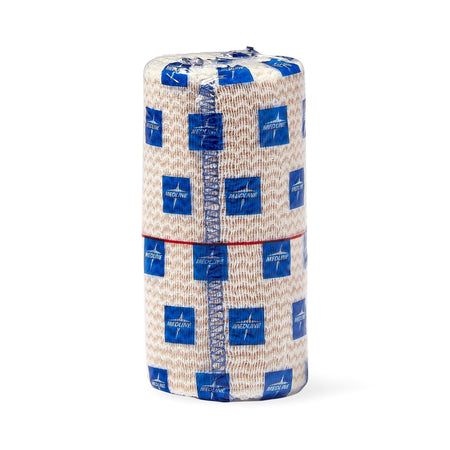 Matrix Double Hook and Loop Closure Elastic Bandage, 4 Inch x 5 Yard-Elastic Bandage Matrix 4 Inch X 5 Yard Double Hook and Loop Closure Natural NonSterile Medium Compression
