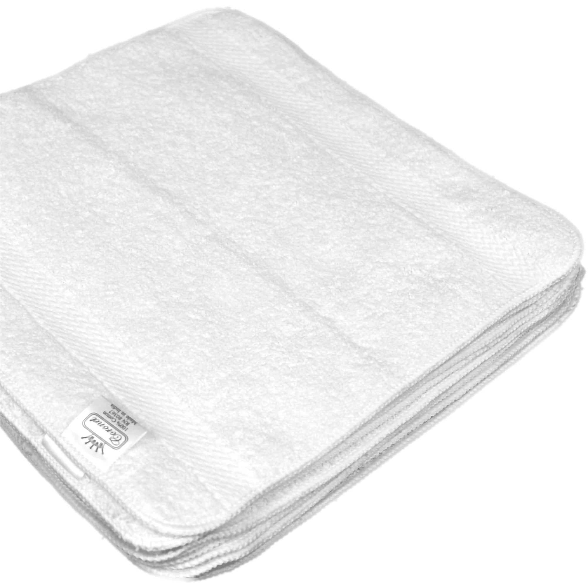 Royal Silver Basics Washcloth, 12 x 12 Inch-Washcloth Royal Silver Basics 12 X 12 Inch White Reusable