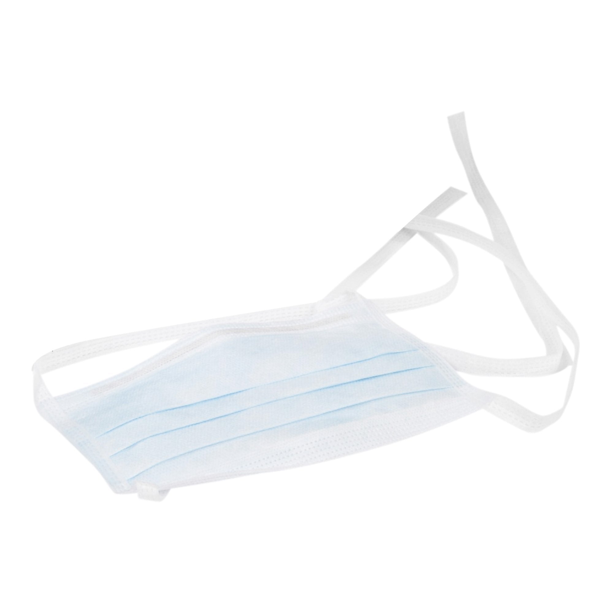 McKesson Classic Style Light & Cool Surgical Mask, Blue-Surgical Mask McKesson ASTM Level 1 Tie Closure One Size Fits Most