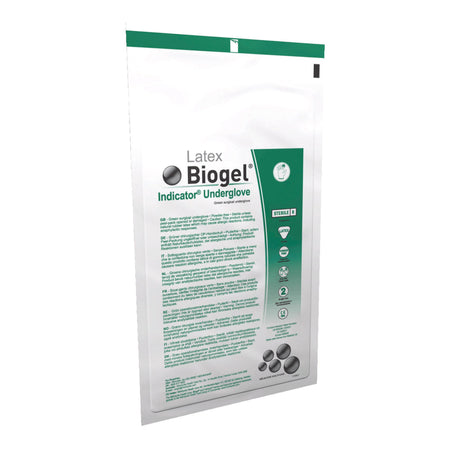 Biogel® Indicator™ Latex Surgical Underglove, Size 8, Green - Gloves>Surgical Gloves - Molnlycke