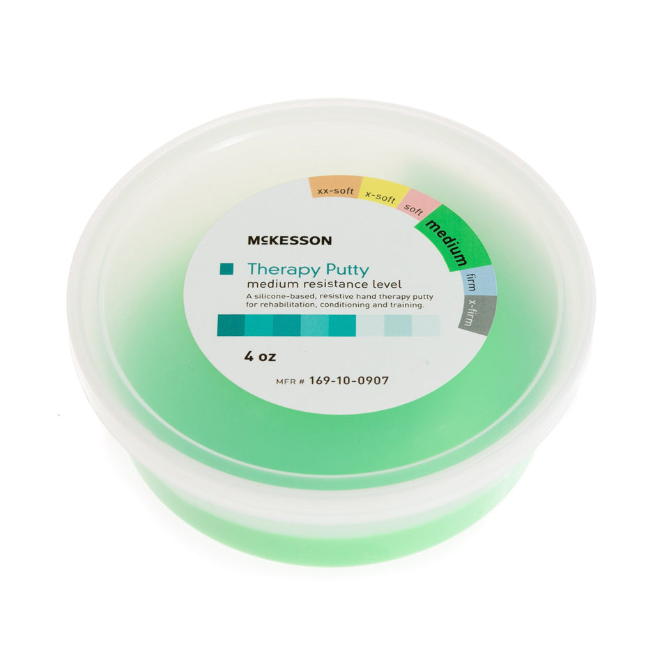 McKesson Therapy Putty, Green, Medium, 4 oz.-Therapy Putty McKesson Medium 4 oz.