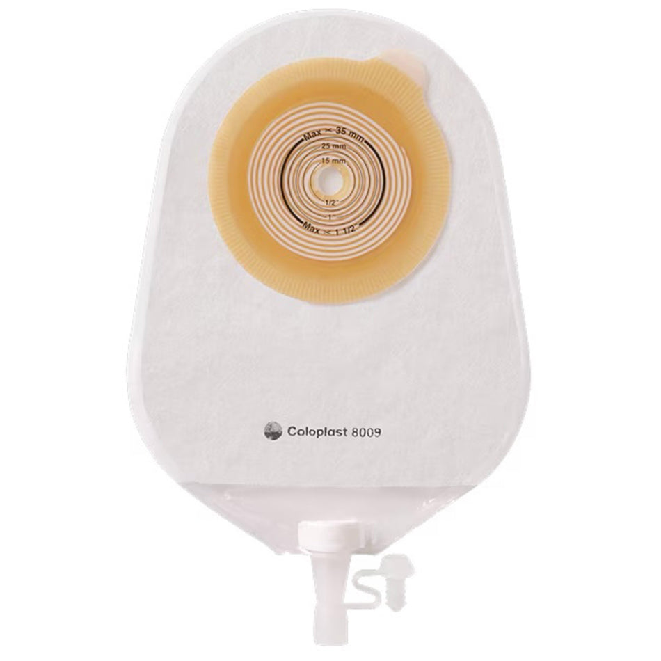 Assura One-Piece Drainable Transparent Urostomy Pouch, 8 Inch Length, 1/2 to 1 Inch Stoma-"Urostomy Pouch Assura One-Piece System 8-1/2 Inch Length Flat, Trim to Fit 1/2 to 1-1/2 Inch Stoma Drainable"