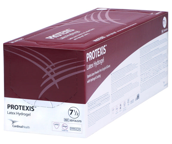 Protexis Latex Hydrogel Surgical Glove, Size 7.5, Translucent Yellow-Surgical Glove Protexis Latex Hydrogel Size 7.5 Sterile Latex Standard Cuff Length Smooth Translucent Yellow Not Chemo Approved