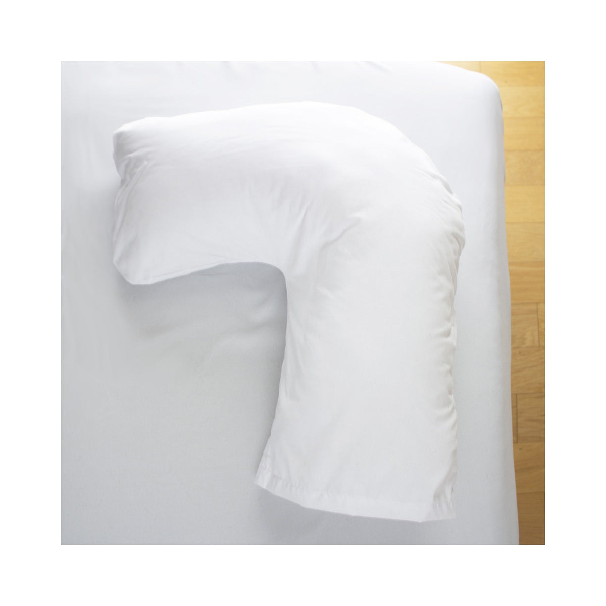 Hugg-A-Pillow Bed Pillow-Bed Pillow Hugg-A-Pillow 17 X 22 Inch White Reusable