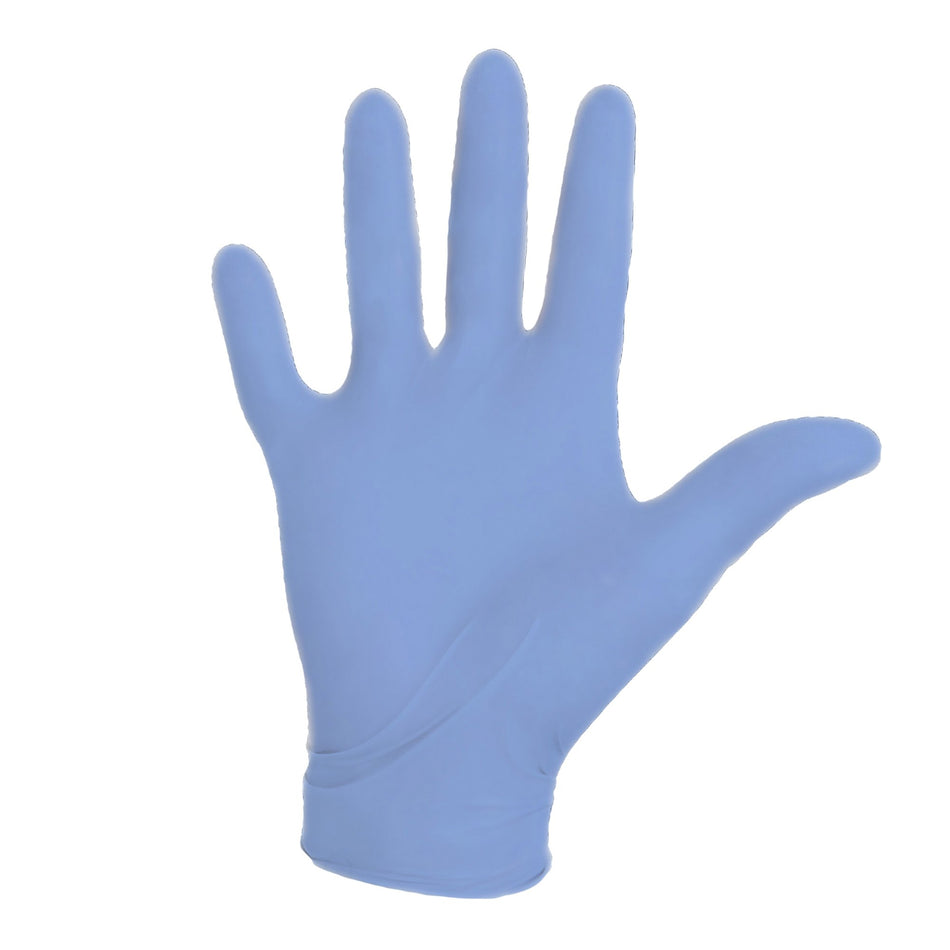 Aquasoft Nitrile Exam Glove, Extra Small, Blue-Exam Glove Aquasoft X-Small NonSterile Nitrile Standard Cuff Length Textured Fingertips Blue Chemo Tested