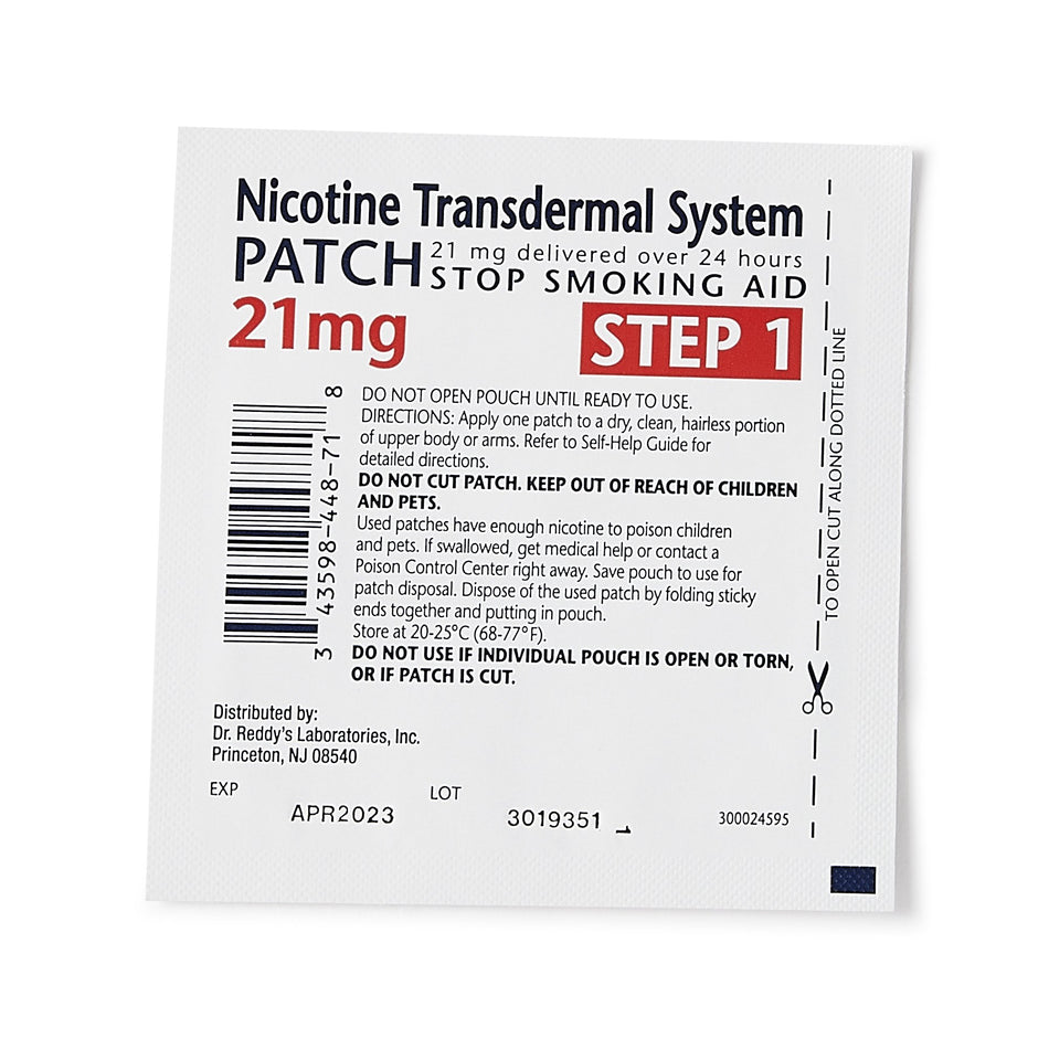 Habitrol® Nicotine Transdermal System Patches 21 mg - Pharmaceuticals>Over the Counter>Smoking Suppressors - Dr. Reddy's L...