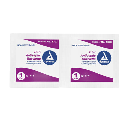 dynarex® Scented BZK Antiseptic Towelettes, Individual Packet - Personal Hygiene>Skin Care>Personal Wipes - Dynarex