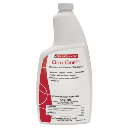 Opti-Cide 3 Disinfectant Cleaner, 24-ounce bottle-Opti-Cide3 Surface Disinfectant Cleaner Broad Spectrum Manual Pour Liquid 24 oz. Bottle Alcohol Scent NonSterile