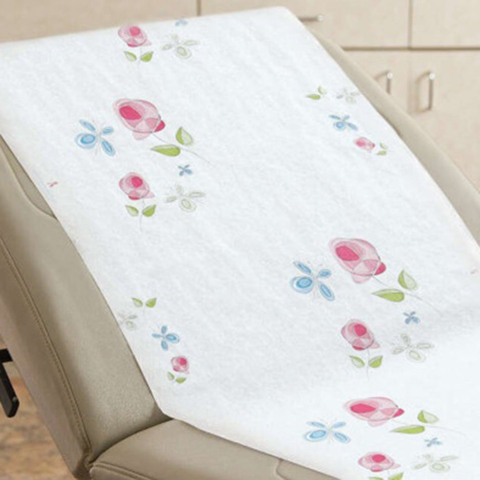 Rose Garden Smooth Table Paper, 18 Inch x 225 Foot, White-Table Paper Rose Garden 18 Inch Width 225 Foot Length Print (Roses) Smooth