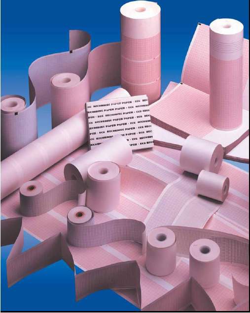 Precision Charts Recording Paper-Recording Chart Paper Roll Without Grid