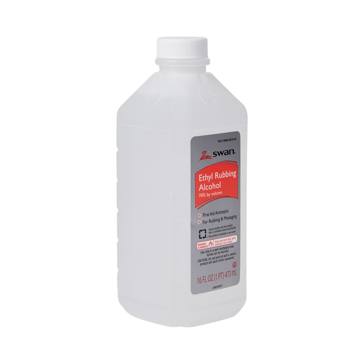 Swan Ethyl Alcohol Antiseptic, 16-ounce bottle-Antiseptic McKesson Liquid 16 oz. Bottle