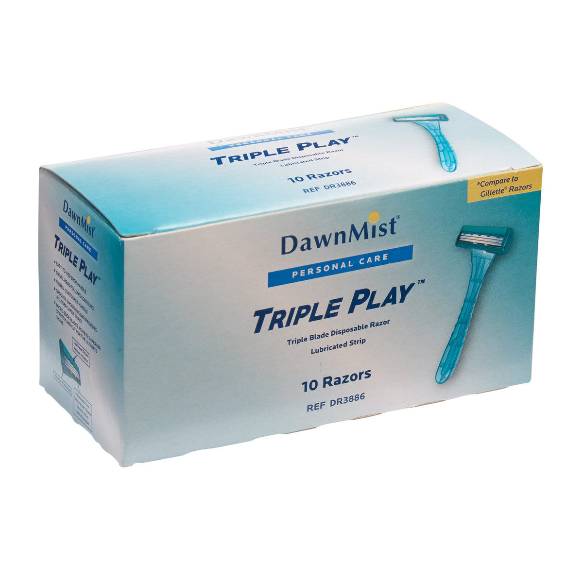 DawnMist® Triple Play Facial Razor, Disposable - Personal Hygiene>Hair Removal>Razors - Donovan Industries