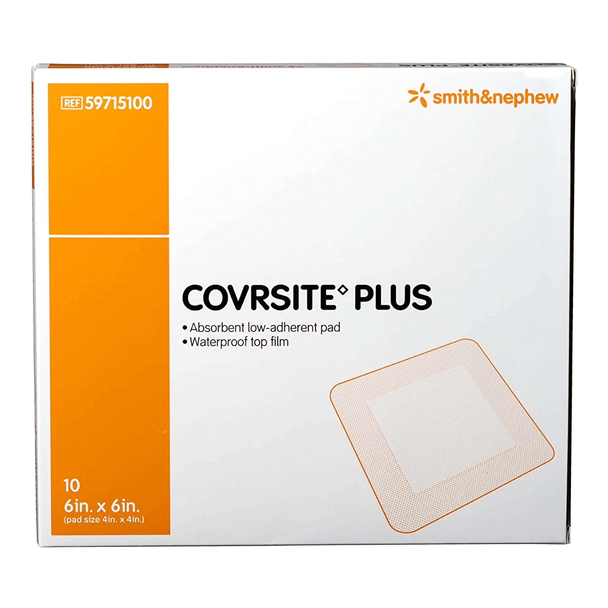Covrsite Plus Composite Dressing, 6 x 6 inch-Composite Dressing COVRSITE Plus 6 X 6 Inch Square NonSterile