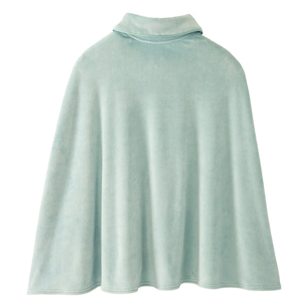 Bed Jacket Cape Silverts® Tranquil Sage One Size Fits Most Front Opening Button Closure Female