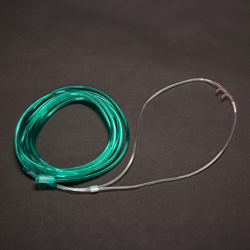 Salter-Style O2 Nasal Cannula-Nasal Cannula Salter-Style Adult Curved Prong / NonFlared Tip 14 Foot O2 Line