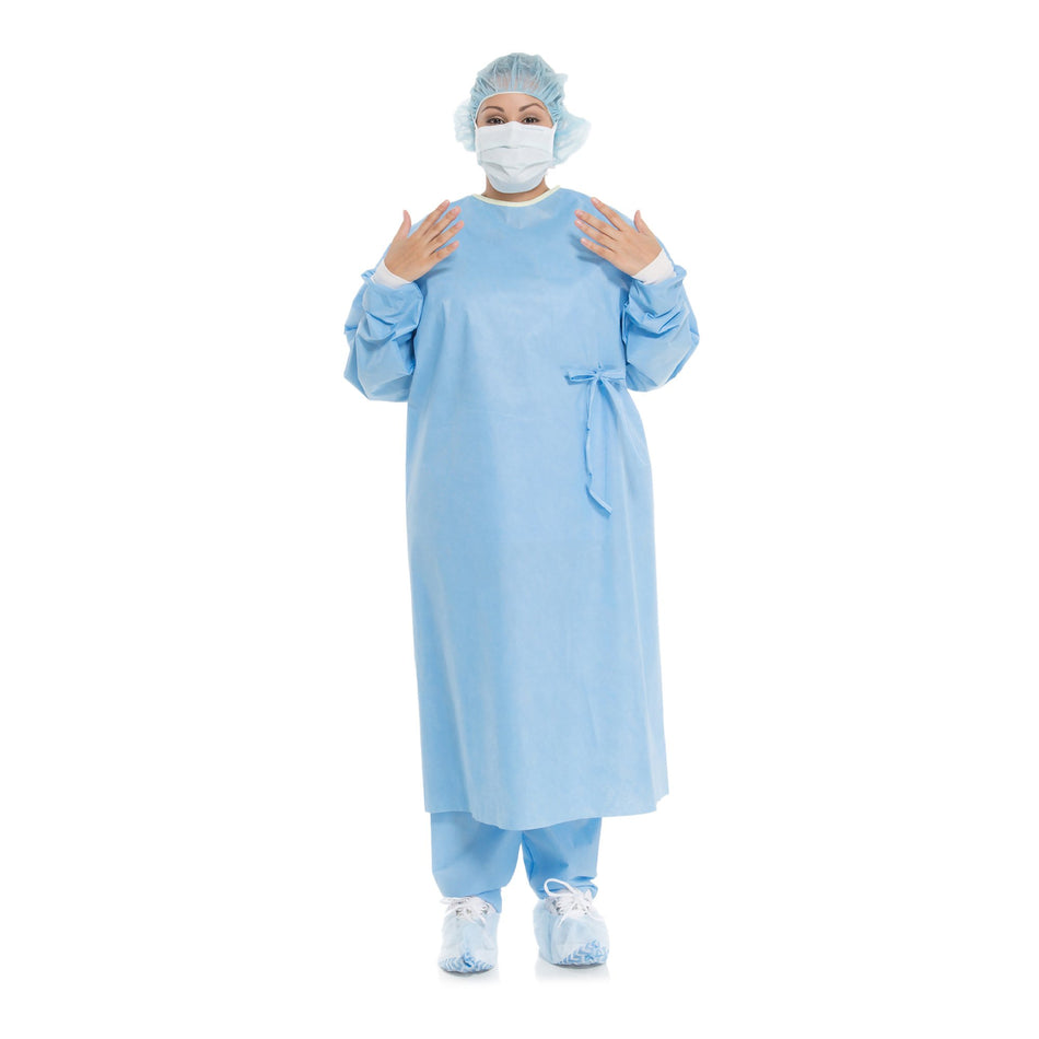 Evolution 4 Non-Reinforced Surgical Gown with Towel-Non-Reinforced Surgical Gown with Towel Evolution 4 X-Large Blue Sterile Disposable