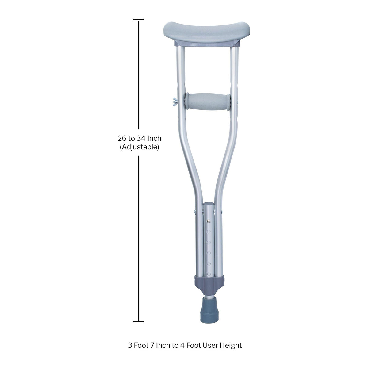 McKesson Underarm Crutches for Children 3'7" to 4' - Ambulatory Equipment>Mobility>Crutches>Underarm Support Crutches - Mc...