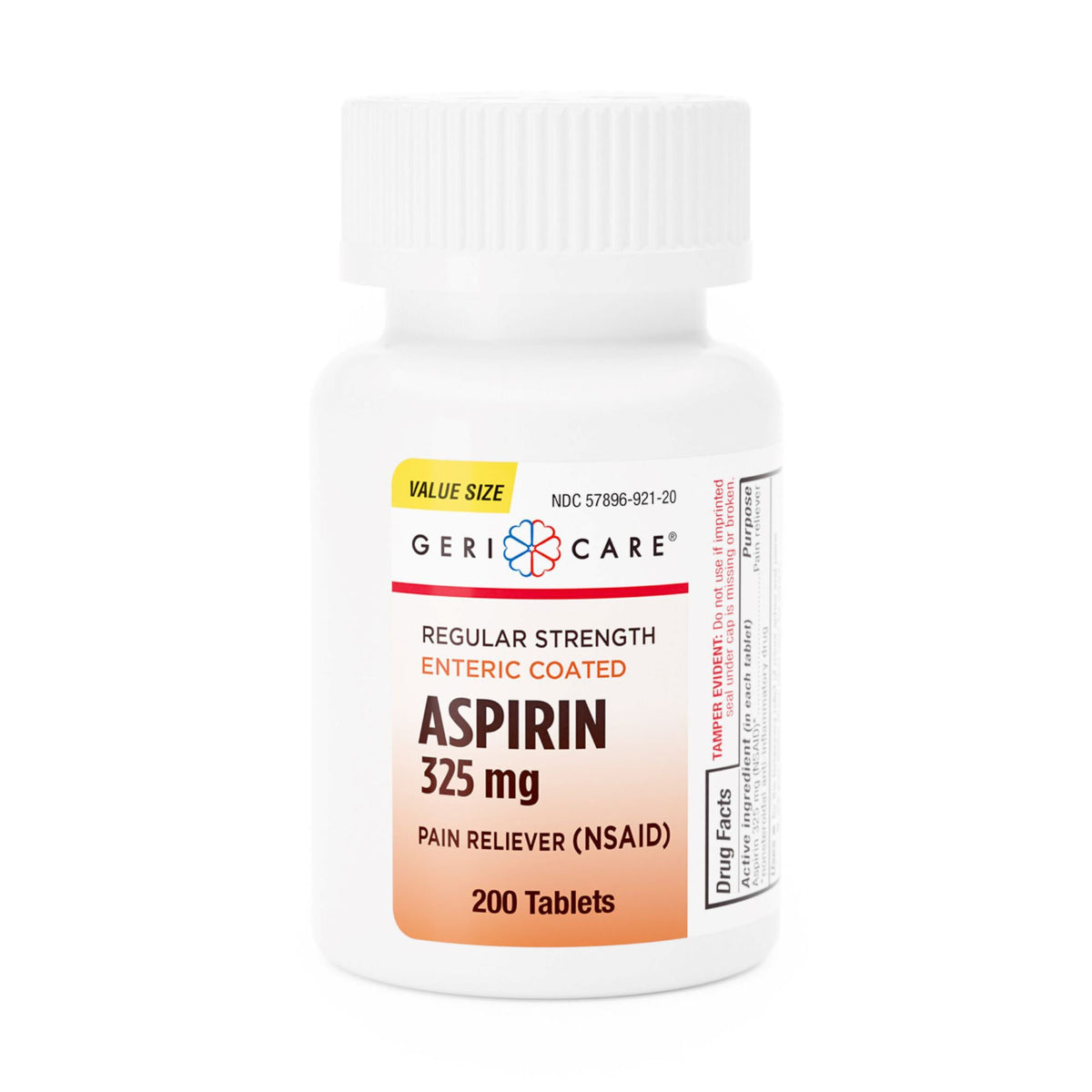 Geri-Care Aspirin Pain Relief-Pain Relief Geri-Care 325 mg Strength Aspirin Tablet 200 per Bottle