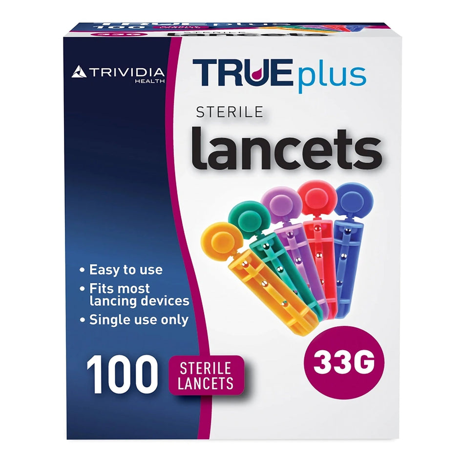 TRUEplus™ Lancet, 33 gauge - Diagnostic Instruments and Supplies>Diabetes Monitoring>Lancets and Lancing Devices - Trividi...