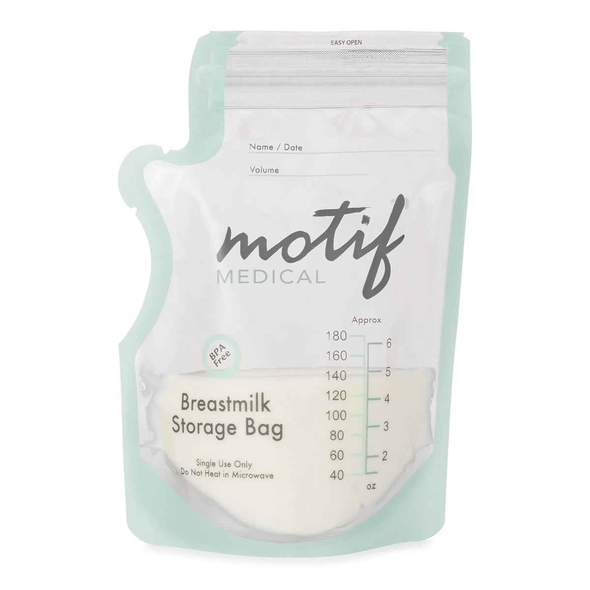 Motif Breast Milk Storage Bag, 8-ounce capacity-Breast Milk Storage Bag Motif Medical 8 oz. Plastic