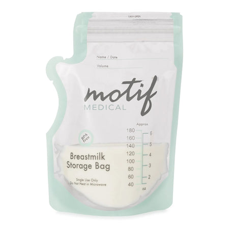 Motif Breast Milk Storage Bag, 8-ounce capacity-Breast Milk Storage Bag Motif Medical 8 oz. Plastic