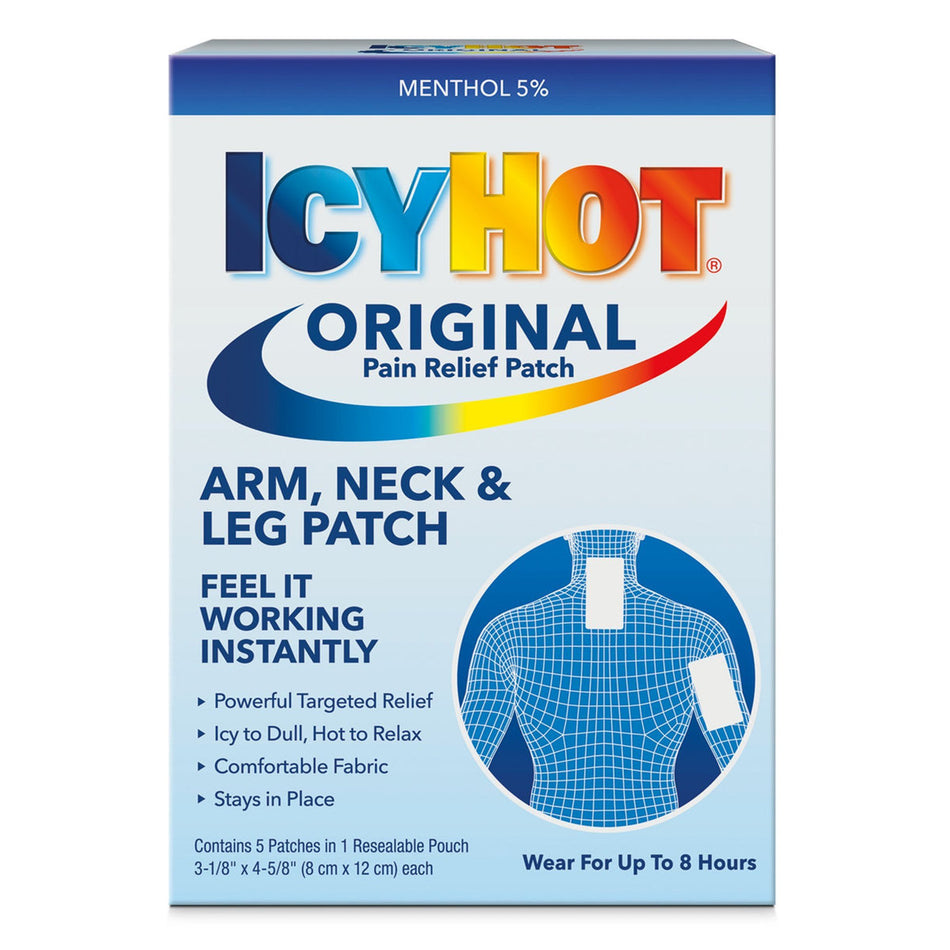 Icy Hot� Menthol Topical Pain Relief-Topical Pain Relief Icy Hot� 5% Strength Menthol Patch 5 per Box