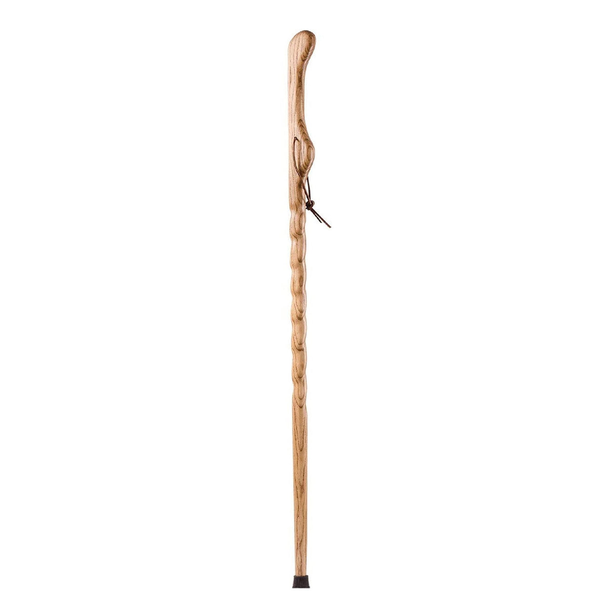 Brazos Twisted Oak Hitchhiker Handcrafted Walking Stick, 58-Inch, Tan-Walking Stick Brazos Twisted HitchHiker Wood 58 Inch Height Tan Oak