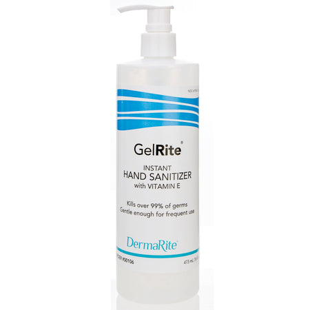 GelRite Hand Sanitizer-Hand Sanitizer GelRite 16 oz. Ethyl Alcohol Gel Pump Bottle