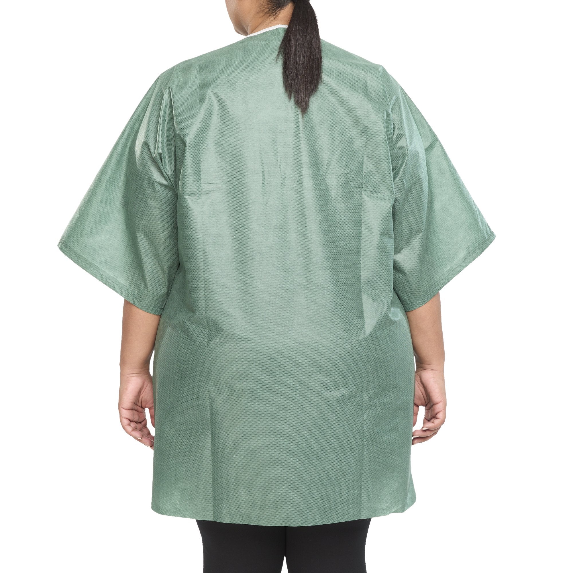 Graham Medical Short Sleeve Scrub Shirt, Green, 3X-Large-Scrub Shirt 3X-Large Green Without Pockets Short Sleeve Unisex