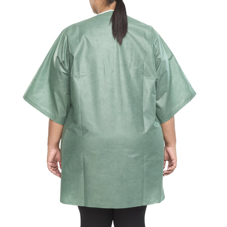 Graham Medical Short Sleeve Scrub Shirt, Green, 3X-Large-Scrub Shirt 3X-Large Green Without Pockets Short Sleeve Unisex