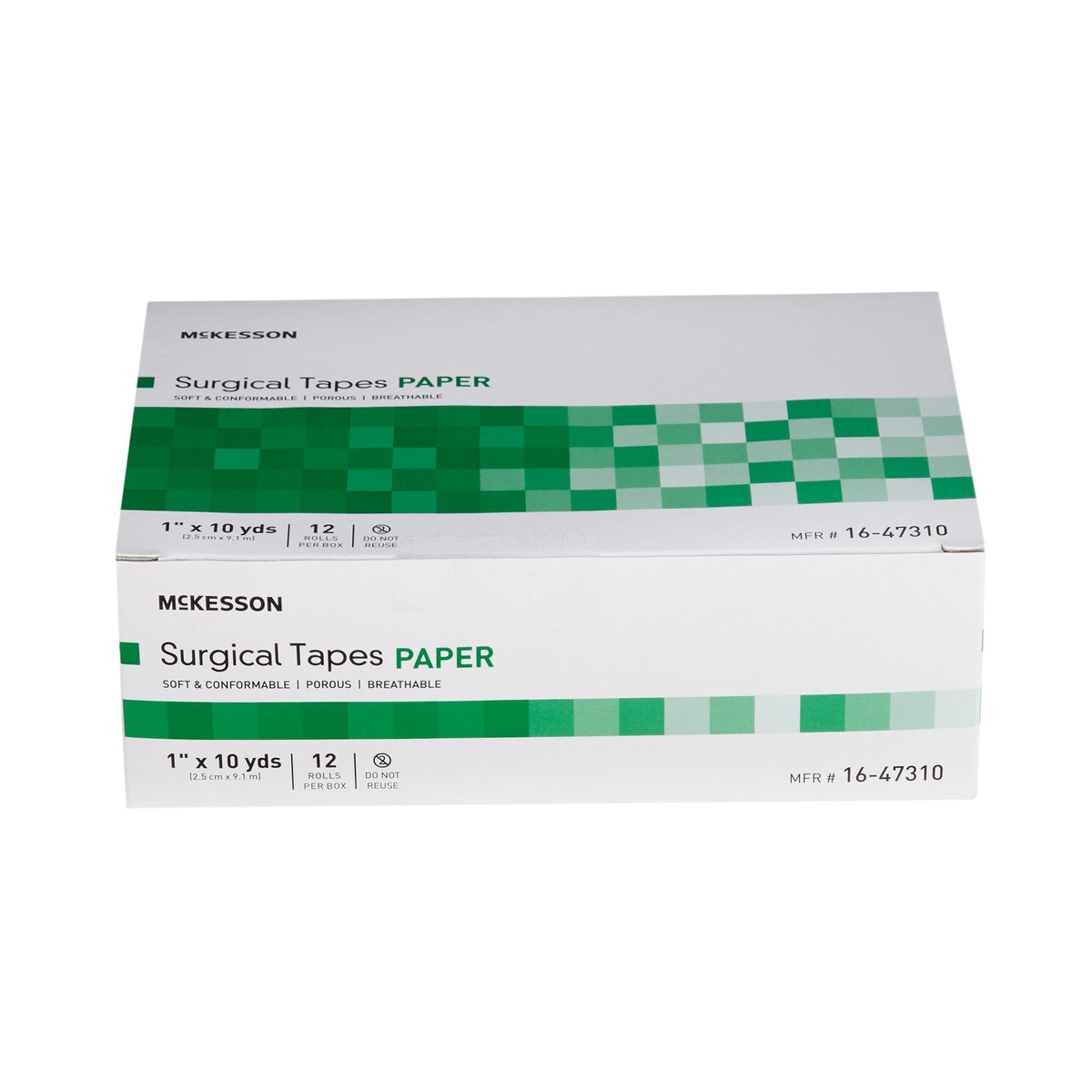 McKesson Paper Medical Tape, 1 Inch x 10 Yard, White-Medical Tape McKesson White 1 Inch X 10 Yard Paper NonSterile
