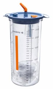 Medela Suction Canister Liner for use with Medela Suction Canisters, 2500 mL-Suction Canister Liner Medela 2500 mL Pour Lid