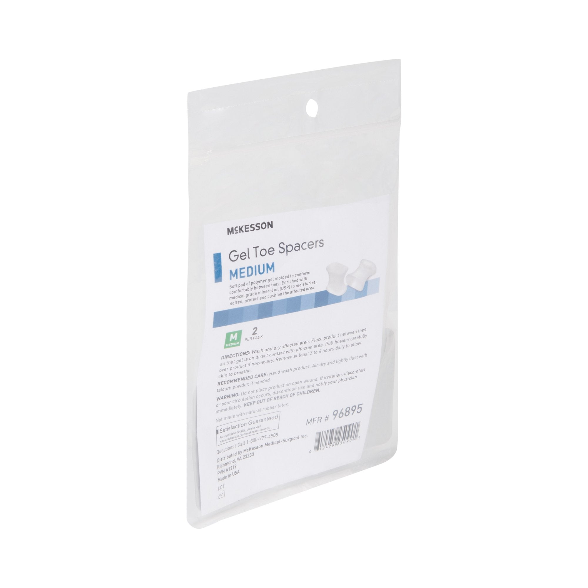 McKesson Gel Toe Spacers, Medium-Toe Spacer McKesson Medium