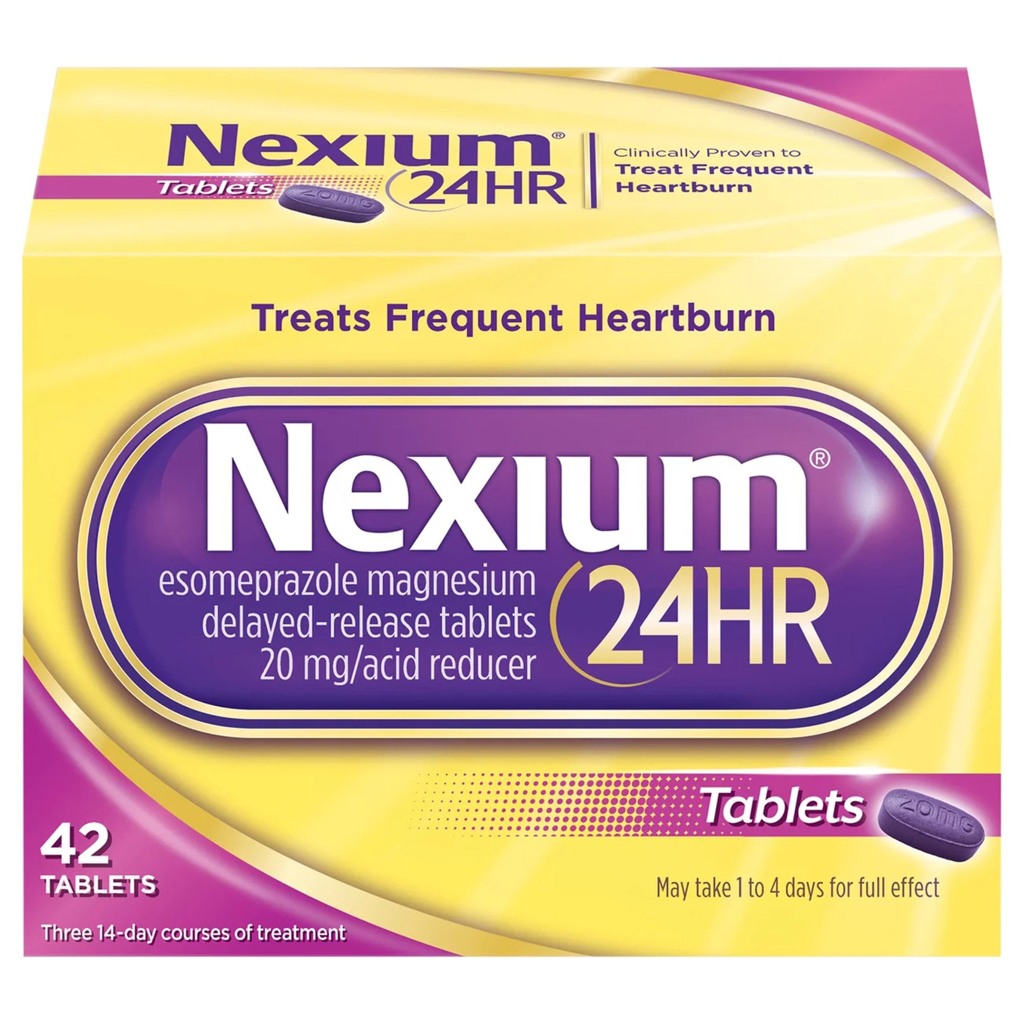 Nexium 24HR Acid Reducer Tablets-Antacid Nexium Tablet 42 per Bottle